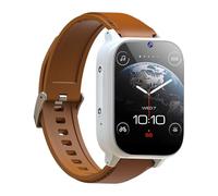 Rogbid 4G LTE Smart Watch Phone for Men Women Call and Dial Dual Cameras 8MP+5MP All Ceramic Smartwatch with SIM Card Slot Support All Networks Heart Rate Sleep Monitor 1.8" Watches (White)