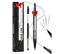 Rogdoo Eyebrow Pen-2-in-1 Dual-Ended Waterproof Eye Brow Pencils for Women with 4-Fork-Tip & Precise Brush-Tip for Natural Hair Like Strokes,Last All-Day,with Eyebrow Spoolie Brush,Black brown