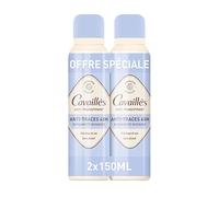 ROGÉ CAVAILLÈS | Absorb+ 48-hour antiperspirant - Spray | Fresh scent with notes of green tea and bergamot | Alcohol-free | Recyclable aluminium bottle | Dermatologically tested | Pack of 2 x 150 ml