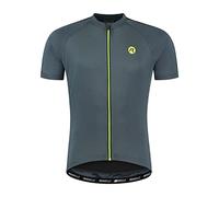 Rogelli Explore Men's Short-Sleeved Cycling Jersey - Breathable Cycling Jersey - Reflective - Quick Drying - 3 Back Pockets - Road Bike Jersey - Cycling Jersey - Black