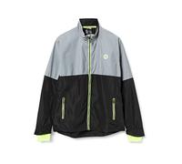 Rogelli Men's reflective jacket, mens, Jacket, 830.839, Black/reflection/fluorine., M