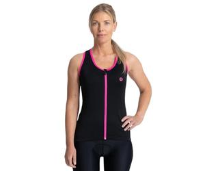 Rogelli Women's Abbey Tank Top - Black/Pink, Large