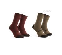 Rogelli WOOL socks 2-pack burgundy/brown 44-47