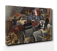 Roger de la Fresnaye Artillery Canvas Print | Gallery Wrapped 30mm Frame Wall Art | 30x20 inches | Ready to Hang | Modern Picture | Living Room Bedroom Lounge Office