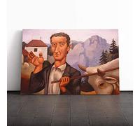 Roger de la Fresnaye The Bouvier Canvas Print | Gallery Wrapped 30mm Frame Wall Art | 30x20 inches | Ready to Hang | Modern Picture | Living Room Bedroom Lounge Office