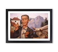 Roger de la Fresnaye The Bouvier Framed Print | A2 Black Framed Wall Art | Ready to Hang | Modern Nature Picture | Living Room Bedroom Lounge Office