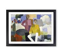 Roger de la Fresnaye The Fourteenth of July Framed Print | A2 Black Framed Wall Art | Ready to Hang | Modern Nature Picture | Living Room Bedroom Lounge Office