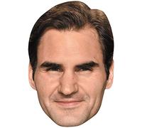Roger Federer (Brown Hair) Celebrity Mask, Flat Card Face, Fancy Dress Mask