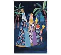 Roger la Borde Three Kings Gold Foil Petite Christmas 8 Cards 150 x 90 mm