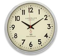 Roger Lascelles Chrome Radio Controlled Wall Clock