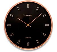Roger Lascelles Clock, Metal, Rose Gold, 30 x 7 x 30 cm, SM/FIRECREST/RG