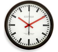 Roger Lascelles Clocks TS/SYNC JL Wall Clock, Medium, Black/White