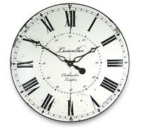 Roger Lascelles Clocks Wall Clock, White, L