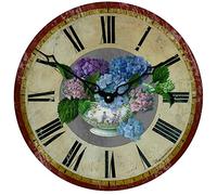 Roger Lascelles Hydrangea Motif Wall Clock