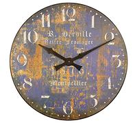 Roger Lascelles Large Montpellier Cheesemaker's French Wall Clock, 19.7-Inch