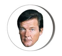 Roger Moore - Classic Head Shot Small 6 x 70mm Vinyl Stickers