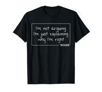 ROGER Quote Funny Birthday Personalized Name Gift Idea T-Shirt