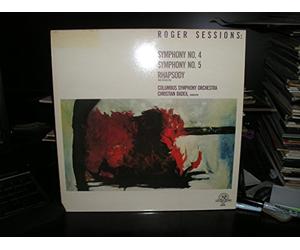 ROGER SESSIONS, SYMPHONY NO 4 AND 5, RHAPSODY FOR ORCHESTRA, COLUMBUS SYMPHONY , BADEA, NEW WORLD RECORDS, DIGITAL