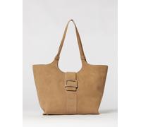 ROGER VIVIER Belle Vivier Suede Sheepskin Tote Bag with Double Handle