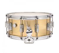 Rogers Dyna-Sonic 7 Line 14 x 6.5 Natural Brass Snare Drum