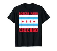 Rogers Park Chicago Illinois Flag Bow North Side 773 872 Value Graphic T-Shirt
