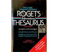 Roget's International Thesaurus, 4th, Fourth Edition