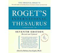 ROGET'S INTERNATIONAL THESAURUS (THUMB INDEXED) (ROGET'S INTERNATIONAL THESAURUS INDEXED) BY (Author)Kipfer, Barbara Ann[Hardcover]Aug-2010