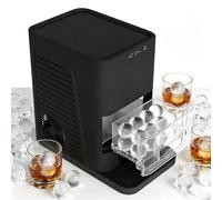 ROGHA 2'' Clear Ice Ball Maker Machine,42 PCS/Day,Sphere Ice Maker with Automatic Cleaning,Crystal-Clear & Slow-Melting Ice Spheres for Cocktails & Whiskey Black