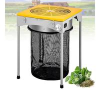 ROGHA Bud Leaf Trimmer Machine,Electric Twisted Spin Machine,with Grilles and Stainless Steel Triple Fan Cutter Blades,for Removing Leaves From Plants