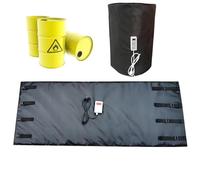 ROGHA IBC Tote Heating Jacket, Professional Heater with Digital Control, Adjustable Temperature Range 0-120°C, Ideal for Oil Drums and IBC Containers Black-1000L