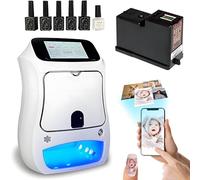 ROGHA Nail Art Machine,Automatic 3D Smart Nail Machine,with Touch Screen Display,Fast Draw10s,for Girls' Home Nails,Weddings