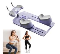 ROGHA Waist and ab Twist Trainer that dynamically Stretches the Lower-Back Pain Relief & core Training Machine,with LED Counter 3 Adjustable Height Purple