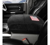 Rogierra Center Console Cover Compatible with Dodge Ram 1500 2500 3500 2013-2023 Middle Console Armrest Box Cover with Pockets