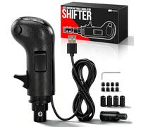Rogierra USB American Truck Simulator Shifter PC Racing Game Gear Shift Knob for ATS ETS2, 18 Speed Simulator Shifter Compatible with Logitech G25 G27 G29 G920 Thrustmaster TH8A Fanatec, Version 2