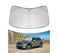 Rogierra Windshield Sun Shade for BMW Mini Cooper F55 2014-2024 Accessories Foldable Front Window Sun Shade Shield Protector Silver