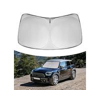 Rogierra Windshield Sun Shade for BMW Mini Countryman Cooper F60 SUV 2017-2024 Accessories Foldable Front Window Sun Shade Shield Protector Silver