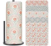 ROGITU 25 Pack Reusable Tissue Paperless Towel Roll Washable Cotton for Kitchen Towels Zero Waste Products Replacement Tissue (RT-D)