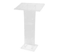 ROGONPDK Acrylic Podium Clear Acrylic Lectern Clear Podium Stand Church Podium Portable Lecterns Podiums Pulpits for Churches 60 x 40 x 110 CM for Church Weddings School Office