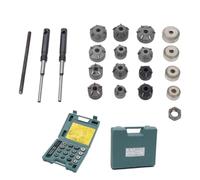 ROGONPDK Valve Seat Reamer and Grinding Wheel Set with Box 20-31mm | Universal Repairing Cutter Valve Tool Kit Grinding Head Specifications 21×45/24×45/26×45/30×45 degrees