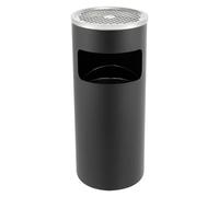 Rogowsen Waste bin 30L,Stand indoor/outdoor Waste bin,Outdoor ashtray,Bins with ashtrays,Dustbin with inner bucket