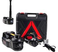 ROGTZ Electric Hydraulic Car Jack Kit 5 Ton 12V Portable Lift Range 44.9 cm with Impact Wrench and Tire Inflator Pump for SUV Sedan Truck Car Repair Floor Jack for Vehicle Tire Change with LED Light
