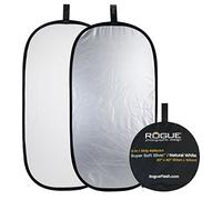 Rogue 20 x 40-Inch 2-in-1 Super Soft Collapsible Reflector - Silver/Natural White, ROGUE2040SW