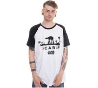 Rogue One: A Star Wars Story - AT-AT Silhouette White - T-Shirt - white - M - 100% Cotton,Jersey M