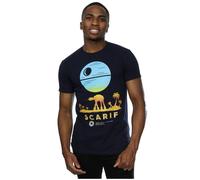 Rogue One Scarif Sunset T-Shirt Star Wars Mid Navy XL