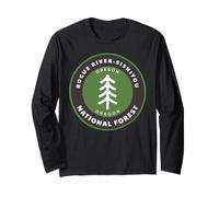 Rogue River-Siskiyou National Forest Oregon OR Tree Badge Long Sleeve T-Shirt