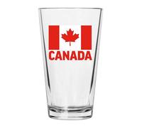 Rogue River Tactical Canada Flag Glass Drinking Cup Pint 16oz Pub Gift For Any Canadian