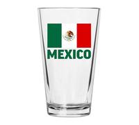 Rogue River Tactical Mexico Flag Glass Drinking Cup Pint 16oz Pub Gift For Any Mexican MX