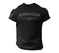 Rogue Style American AF Men's T-Shirt, Black, Large