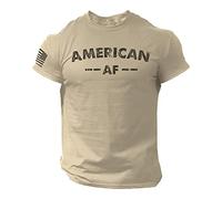 Rogue Style American AF Men's T-Shirt, Sand, Large