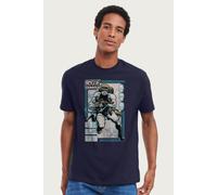 Rogue Trooper Boy's Helm Genetic Infantryman T-Shirt in Navy | Size: Small Rogue Trooper Navy S